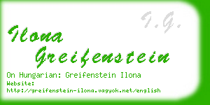 ilona greifenstein business card